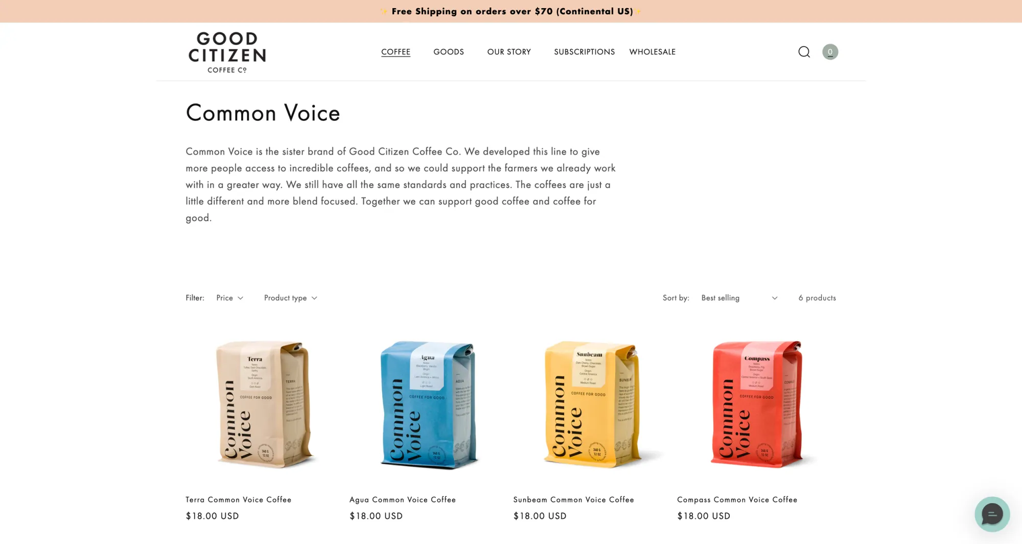 Common Voice Coffee Webpage