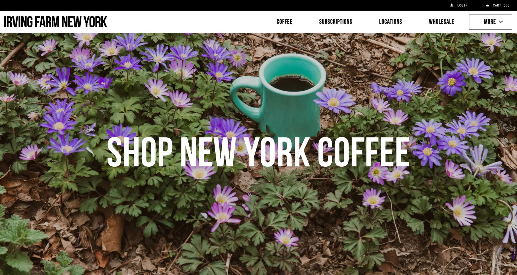 Irving Farm New York Coffee Homepage